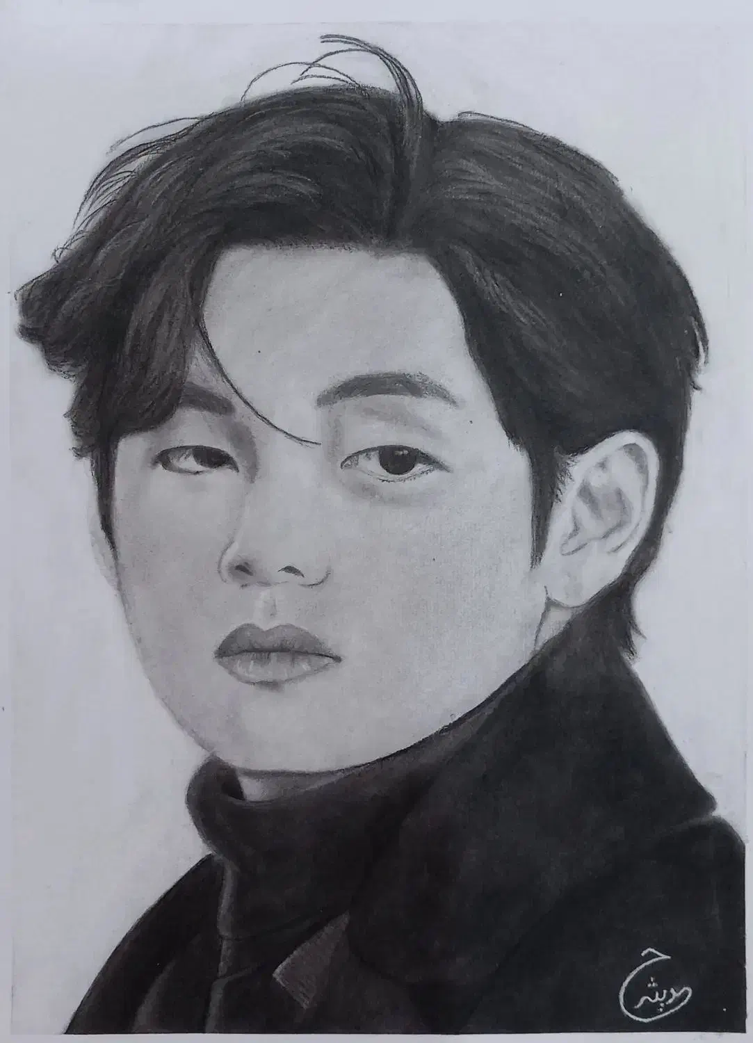 طراحی چهره، هدیه ای زیبا مناسب روز مادر وروز پدر|تابلو، نقاشی، عکس|قروه, |دیوار