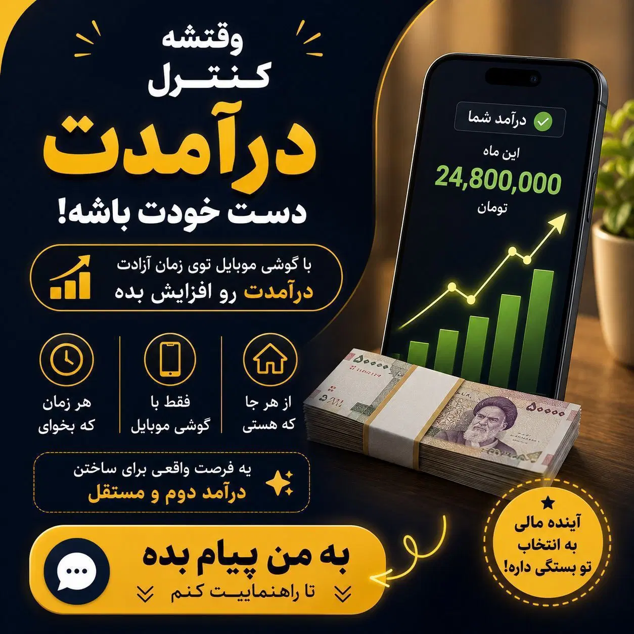 شغل آنلاین (با گوشی)مخصوص بانوان|استخدام بازاریابی و فروش|تهران, میدان ولیعصر|دیوار