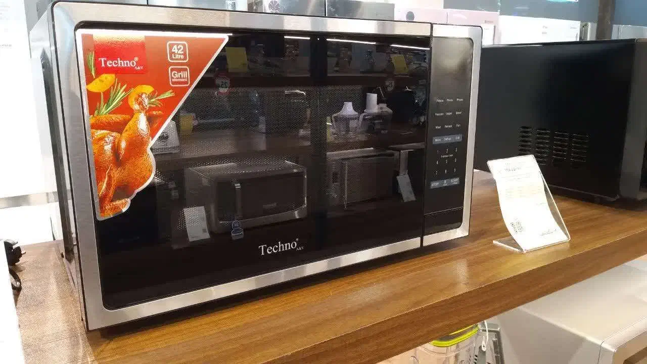 فروش مایکروویو استیل مشکی Te-421 تکنو|اجاق گاز و لوازم برقی پختوپز|ساری, |دیوار