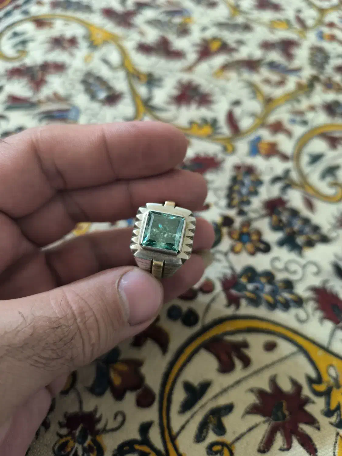 انگشتر مردانه نقره|جواهرات|تبریز, |دیوار