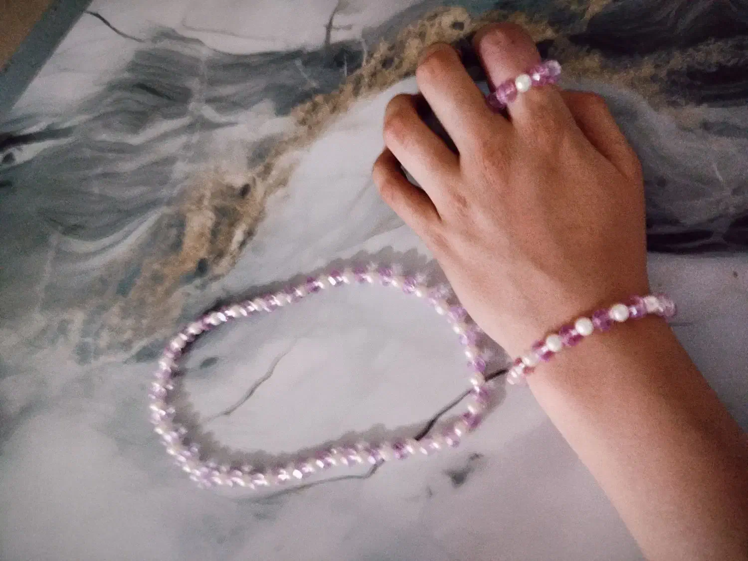 ست گردنبند و دستبند و انگشتر|بدلیجات|دورود, |دیوار