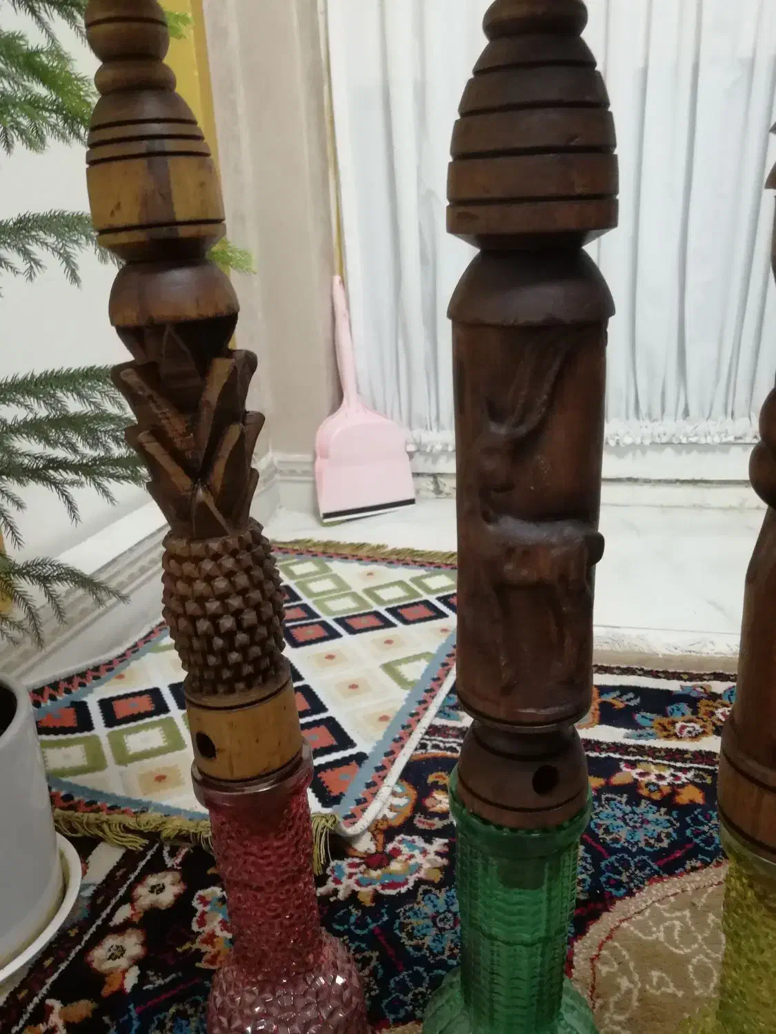 قلیان چوب گردو نو واستفاده نشده|صنایع دستی و سایر لوازم تزئینی|بندرعباس, |دیوار