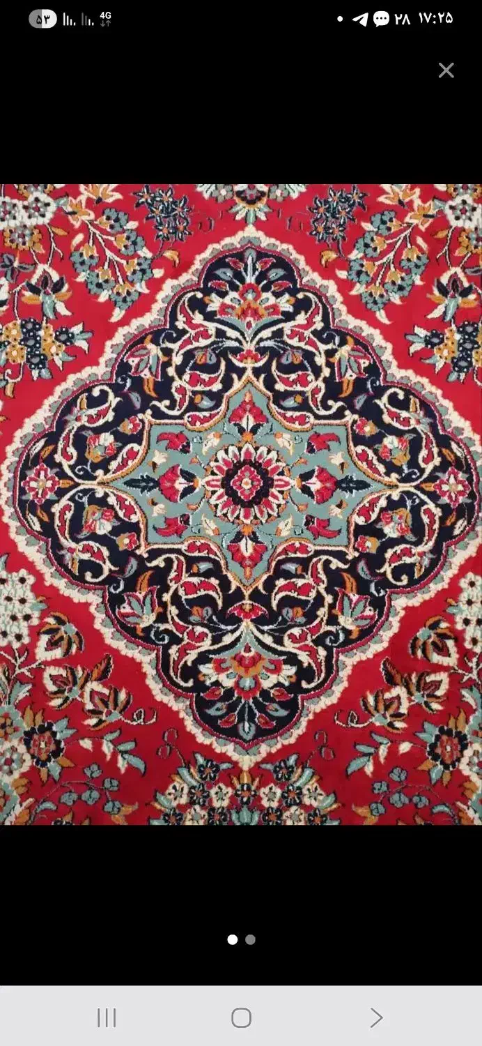 فرش لاکی رنگ ۱۲ متری ماشینی سالم|فرش|بجنورد, |دیوار