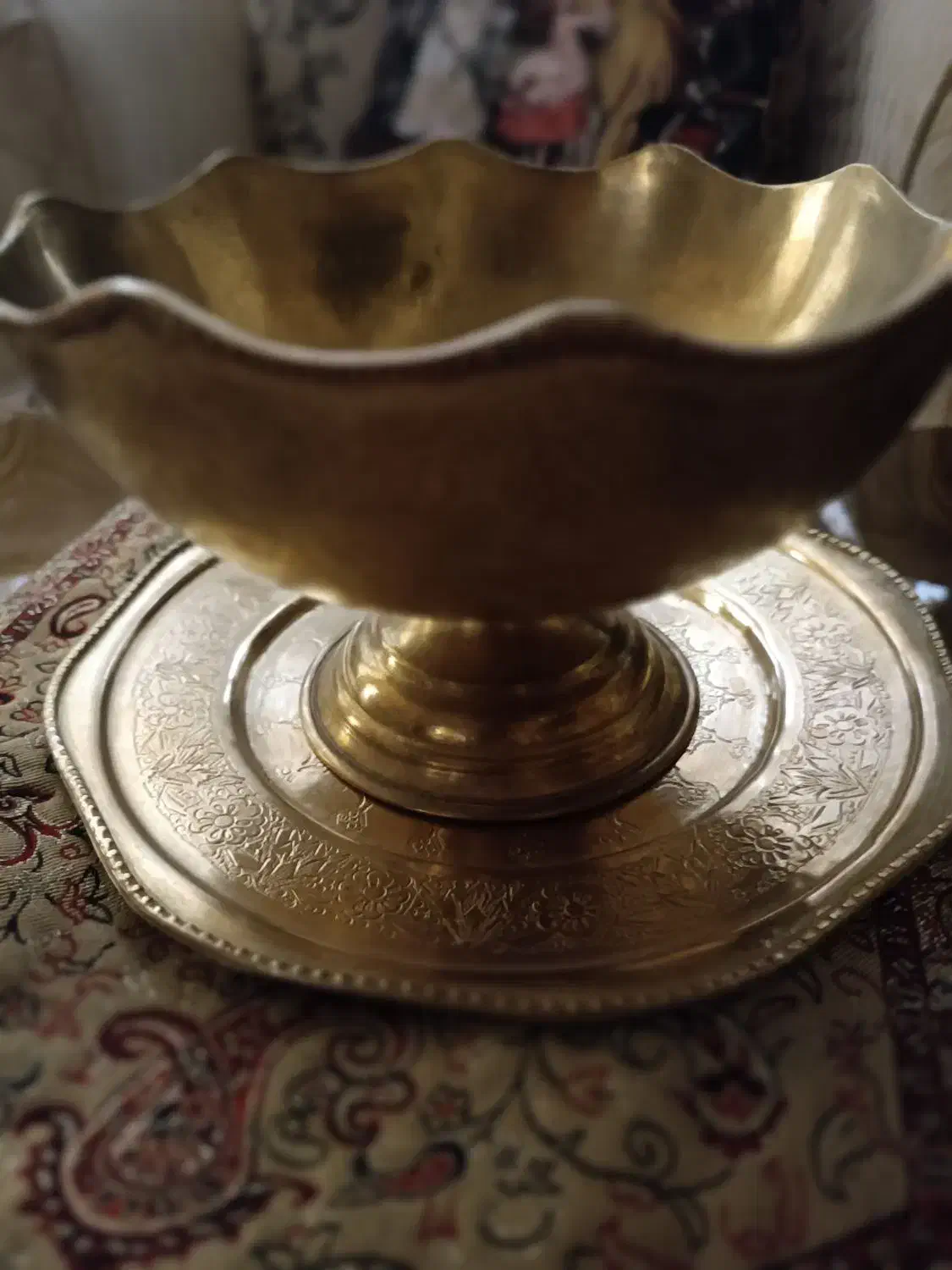 کاسه بشقاب برنزاصل قدیمی بالای 50سال قدمت داره|کلکسیون اشیاء عتیقه|نهاوند, |دیوار