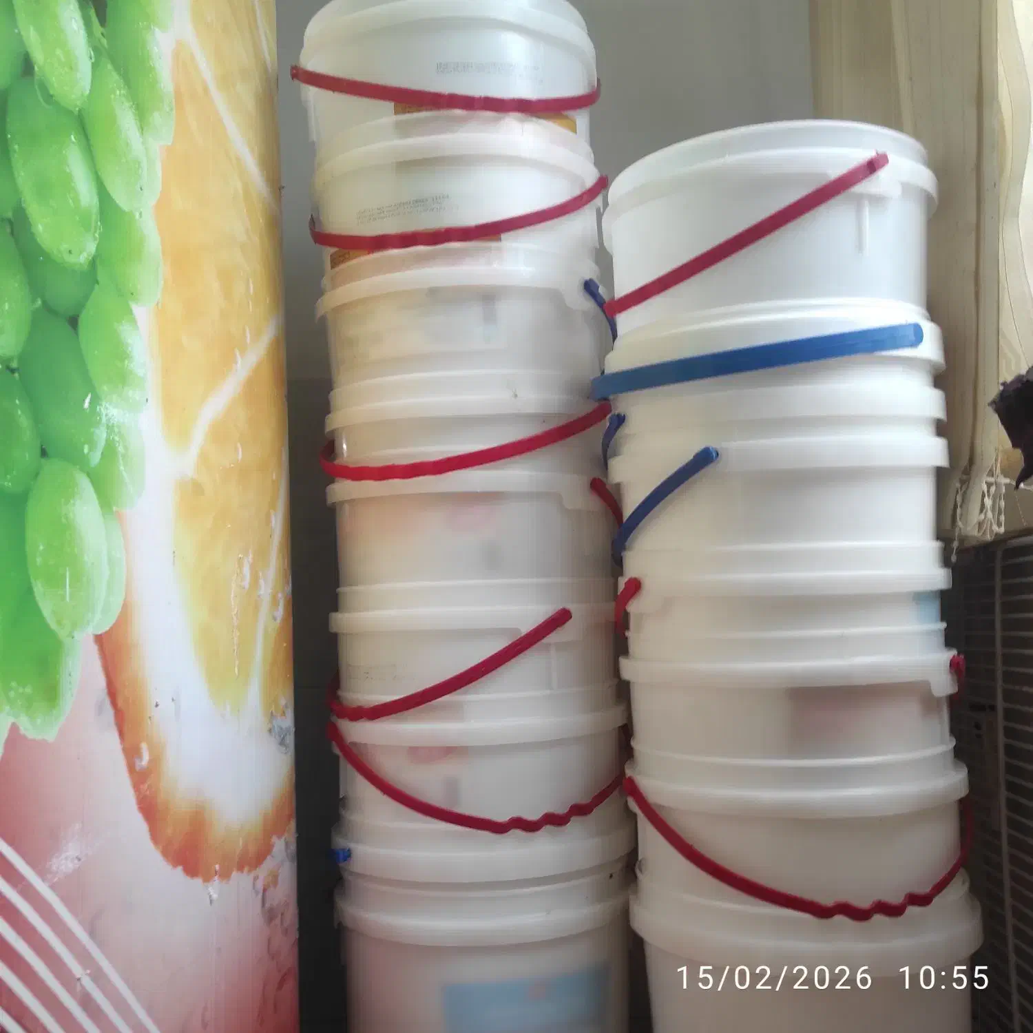 سطل|ظروف نگهدارنده، پلاستیکی، یک‌بارمصرف|زنجان, |دیوار