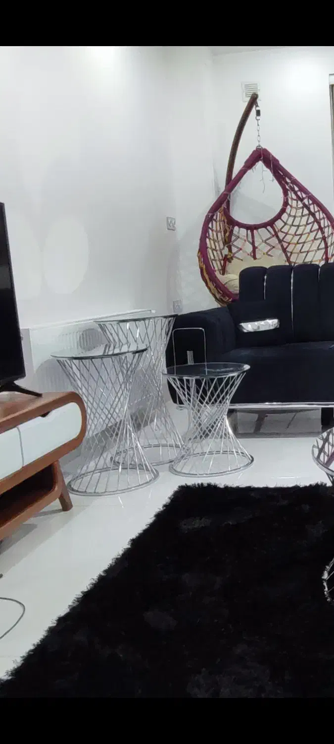 میز و گل میز پایه استیل صفحه آینه‌ای|مبلمان خانگی و میز عسلی|مرودشت, ثبت احوال|دیوار