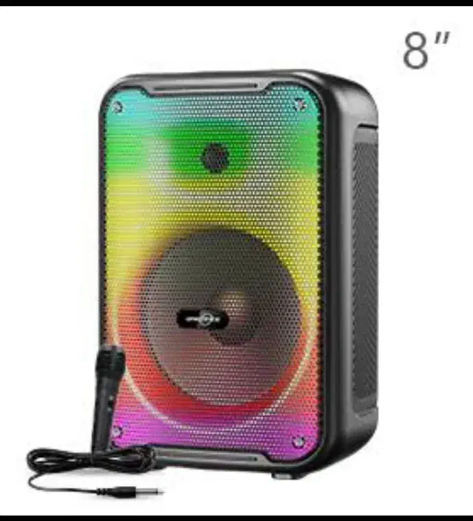 اسپیکر بلوتوثی 8 اینچ فوق العاده باکیفیت|پخش‌کننده همراه|قم, باغ شریفی|دیوار