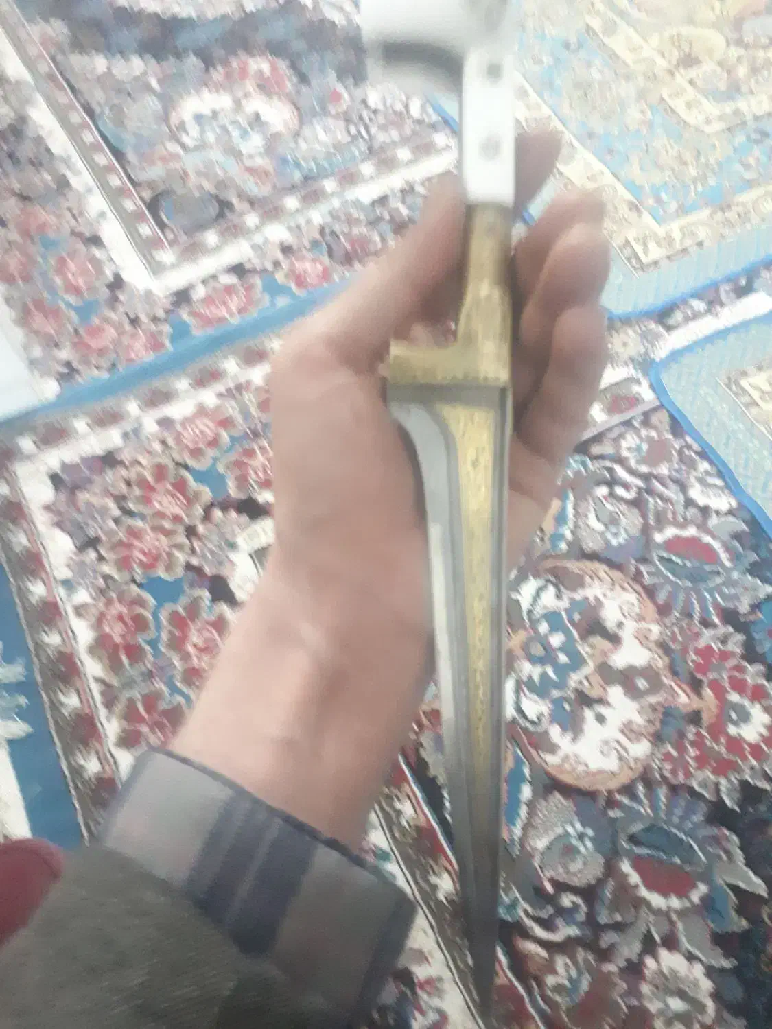 خنجر وزیری طلاکوب صفوی|کلکسیون اشیاء عتیقه|قم, علی آباد|دیوار