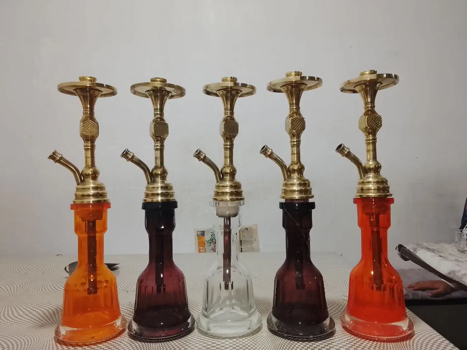 ۱۰عدد قلیان برنجی فنجانچی|کلکسیون و سرگرمی|خوی, |دیوار