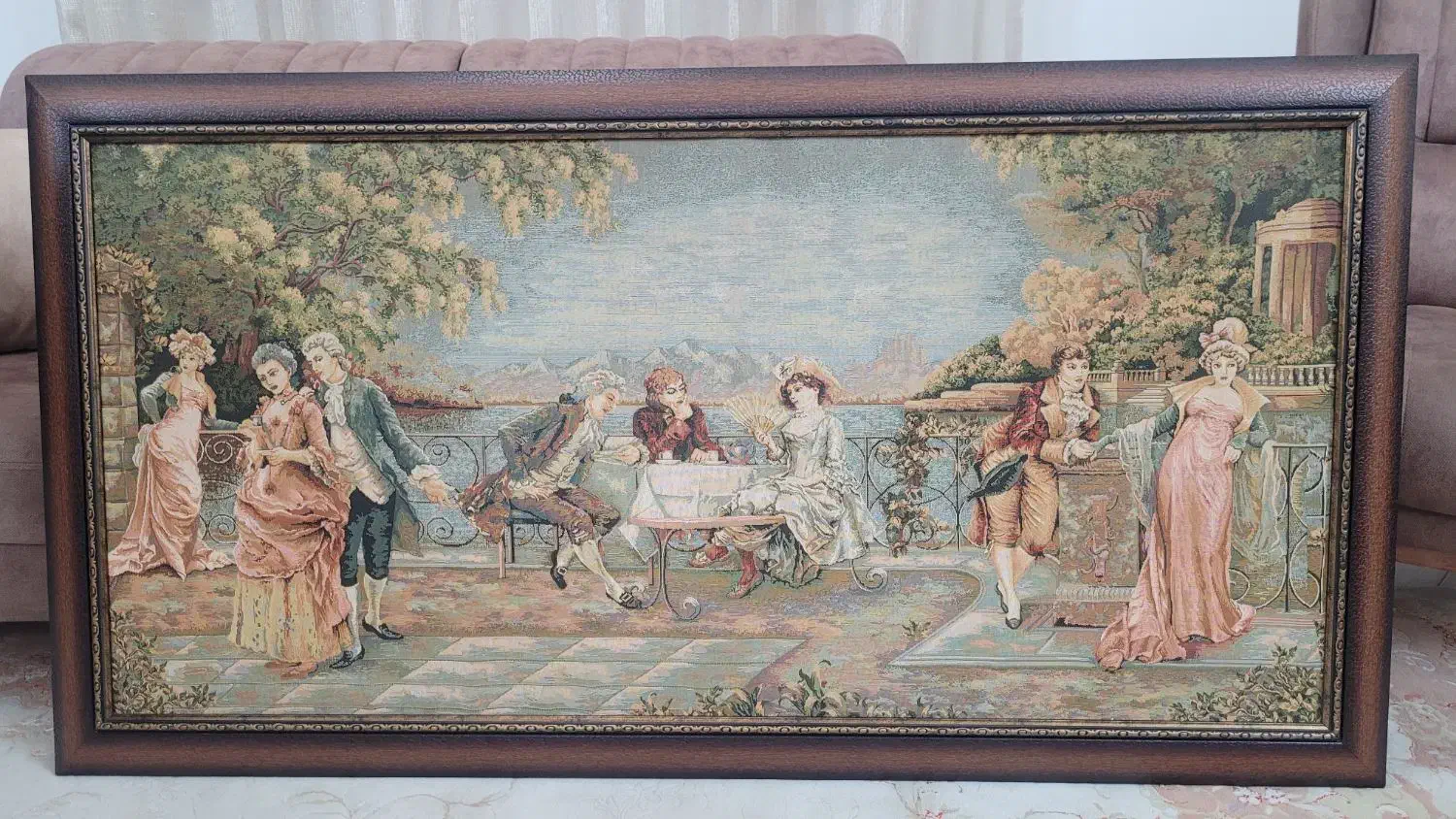 تابلوپارچه ترمه درحدنو به متراژ ۱ مترو۱۵۸در۸۳|تابلو فرش|گرگان, |دیوار