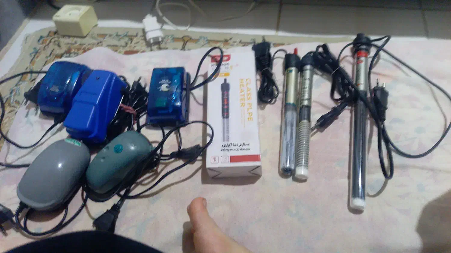 اکواربوم بخاری. و پمپ هوا|ماهی|رشت, گلسار|دیوار