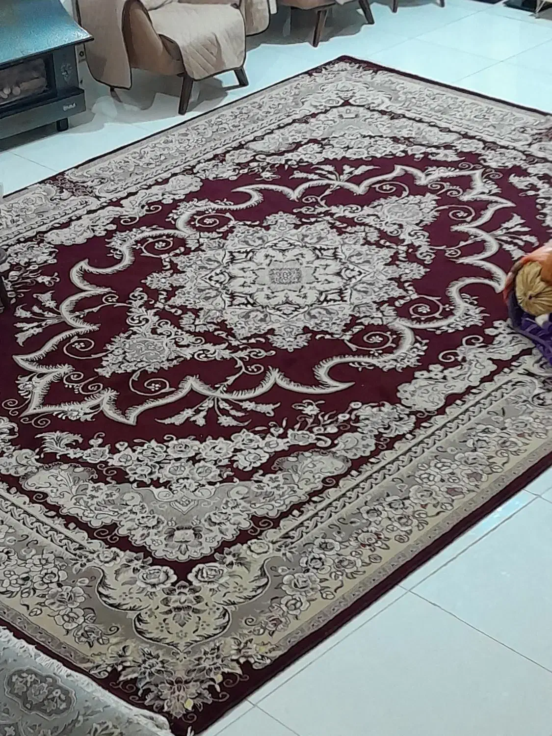 ۲عدد فرش ۱۲متری نگین مشهد|فرش|کرمانشاه, |دیوار