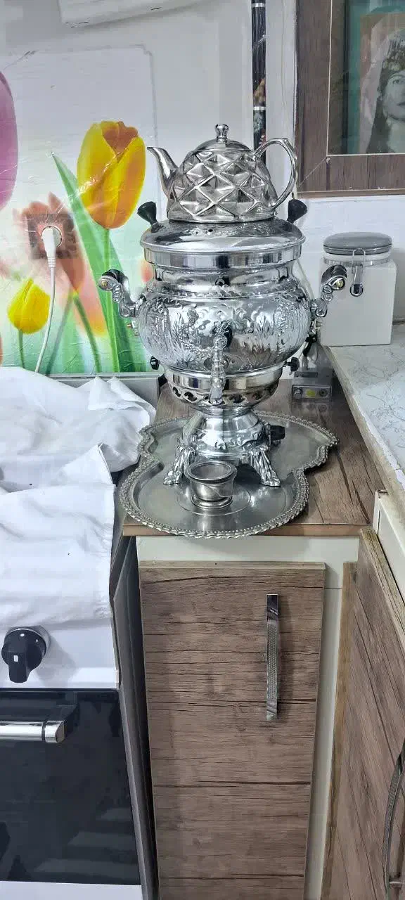 سماور تازه خدا گواه یک ماه روشنه ۸لیتری|سماور، چایساز، قهوهساز|سرپل ذهاب, |دیوار