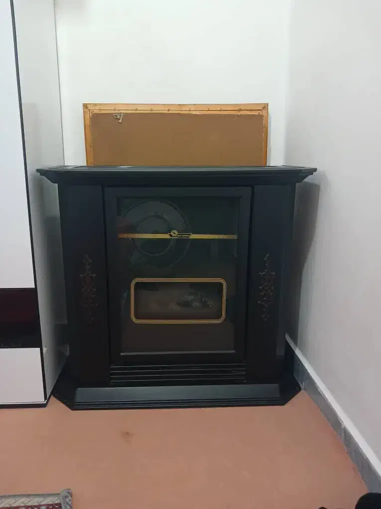 بخاری گازی طرح شومینه|بخاری، هیتر، شومینه|آبدانان, |دیوار