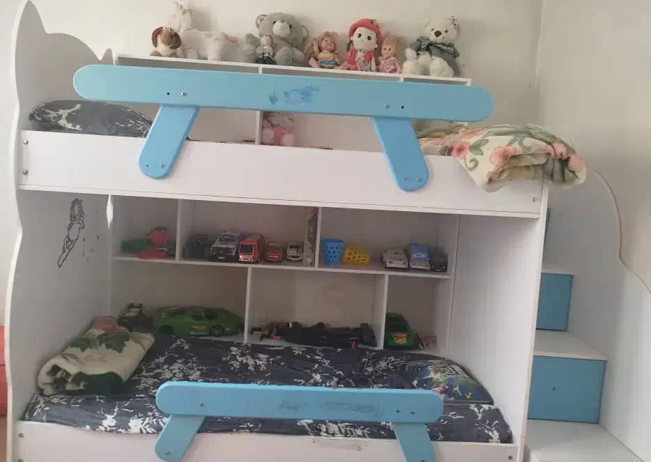 تخت خواب دو طبقه نوجوان|تخت و سرویس خواب|همدان, |دیوار