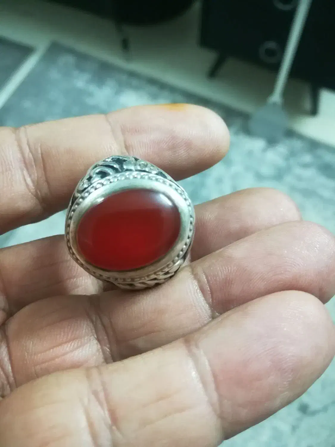 انگشتر عقیق یمن سنگین|جواهرات|نظرآباد, رسالت|دیوار