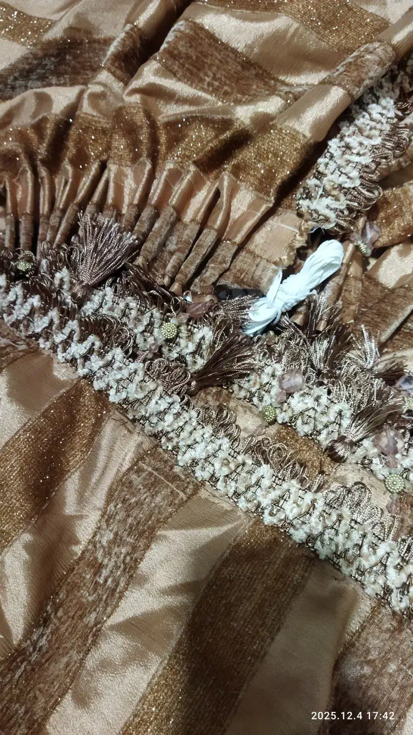 پارچه کناره تزیینی پرده و چوب پرده و آویز پرده|پرده، رانر، رومیزی|رفسنجان, |دیوار