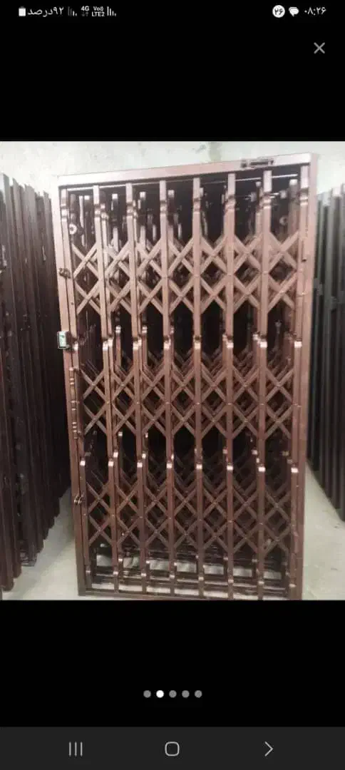 حفاظ آکاردونی درب ضد سرقت قفل مخفی 99|مصالح و تجهیزات ساختمان|چهارباغ, |دیوار