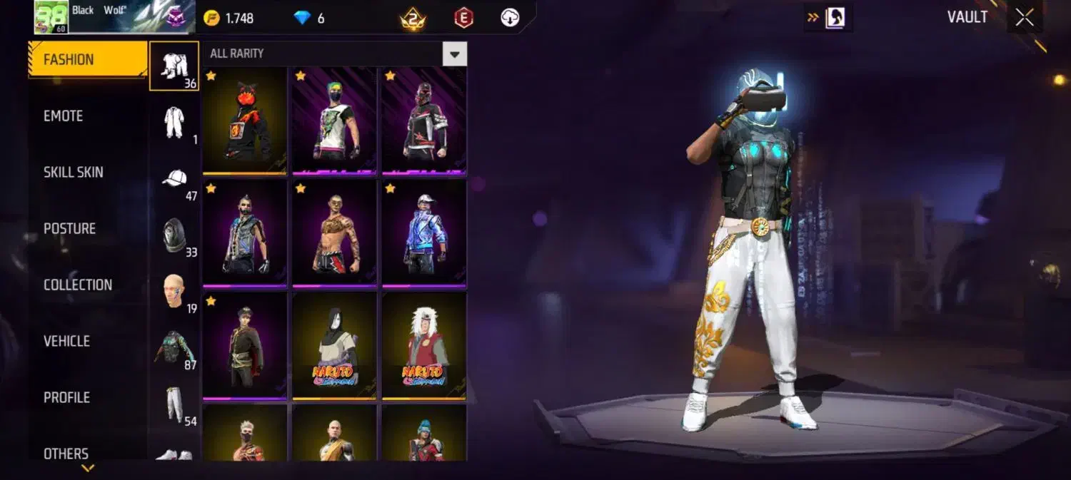 اکانت فری فایر عالی درجه 1|کنسول، بازی ویدئویی و آنلاین|کلاله, |دیوار