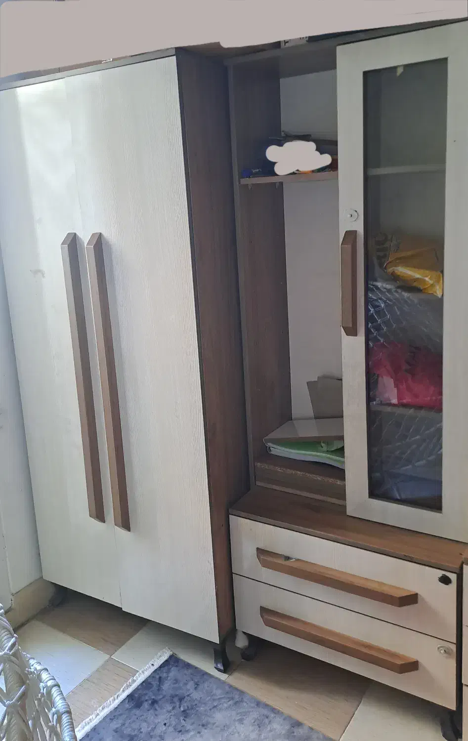 ست کمد و تخت سیسمونی|اسباب و اثاث بچه|زنجان, |دیوار