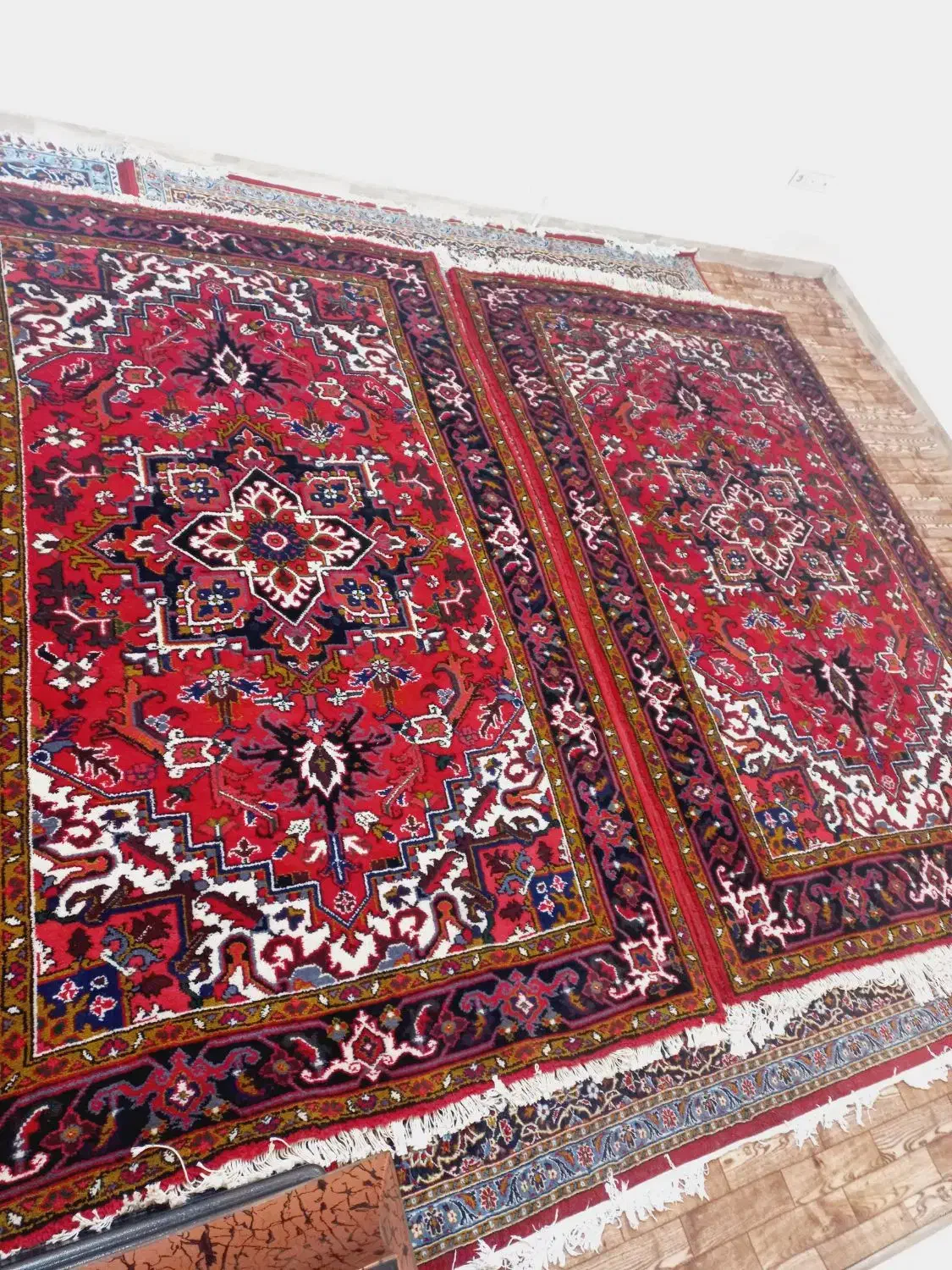 یک جفت فرش ۶ متری دستبافت تازه از دار افتاده|فرش|تبریز, |دیوار