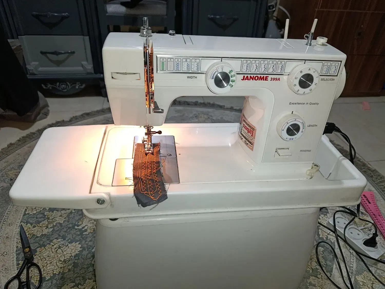 چرخ خیاطی ژانومه 399a|چرخ خیاطی و ریسندگی|مشکیندشت, |دیوار