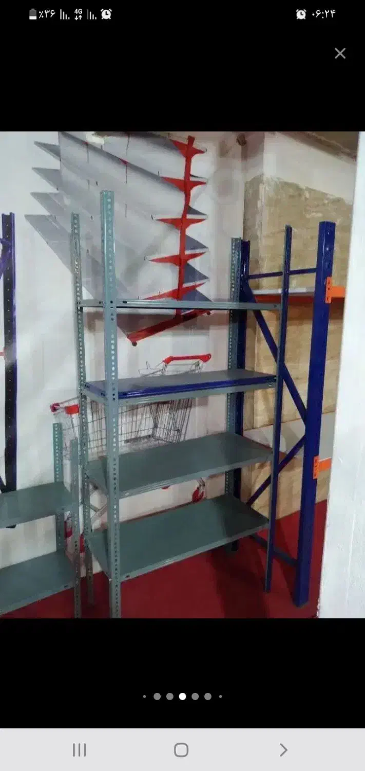 قفسه فلزی پیچ ومهره ای|کتابخانه، شلف، قفسه‌های دیواری|بروجرد, |دیوار