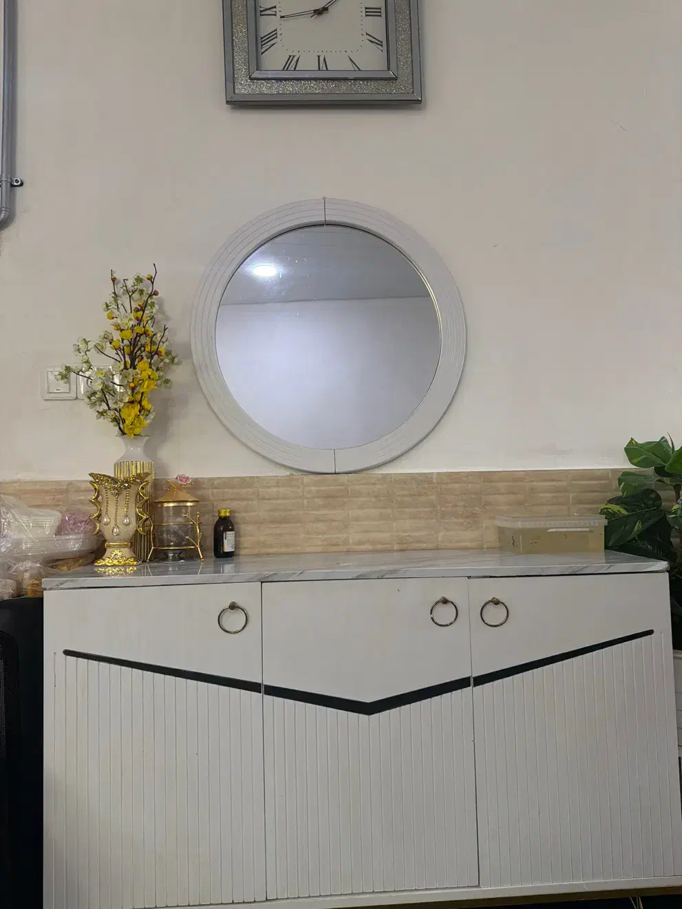 میز جا کفشی و اینه|جاکفشی، کمد، دراور|درگهان, |دیوار