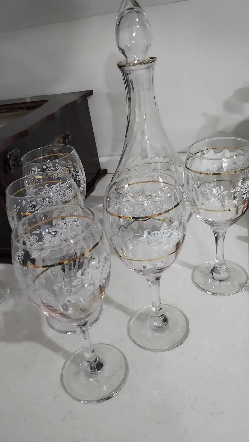 دو دست جام وتنگ  شراب خوری|ظروف سرو و پذیرایی|چناران, |دیوار