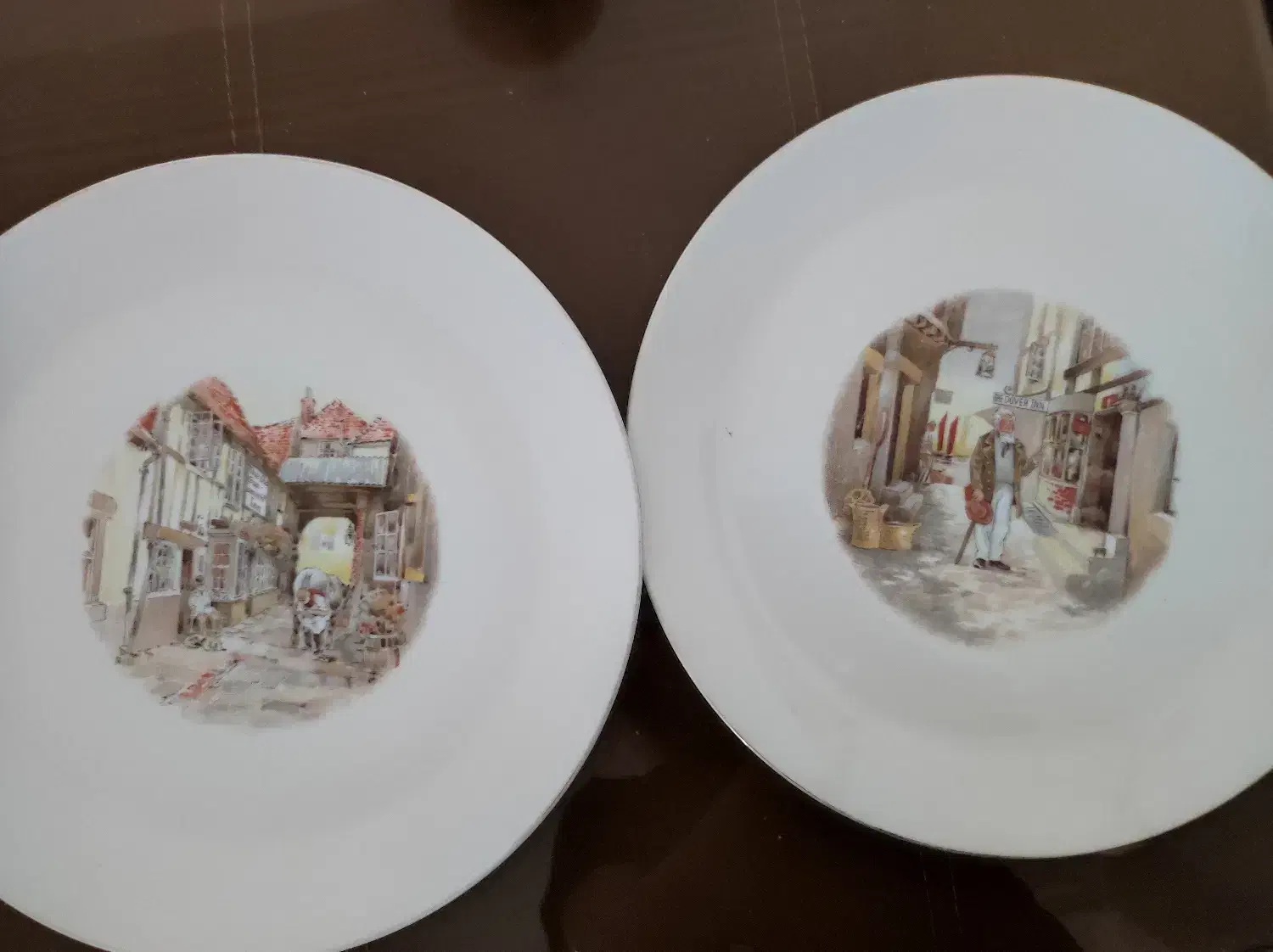 یک جفت بشقاب دیواری قدیمی|تابلو، نقاشی، عکس|رشت, سعدی (تختی)|دیوار