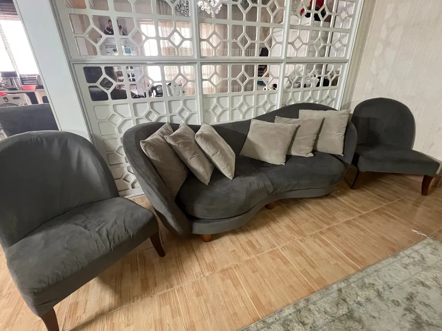 مبل ترک راحتی ۸ نفره|مبلمان خانگی و میز عسلی|گرگان, |دیوار