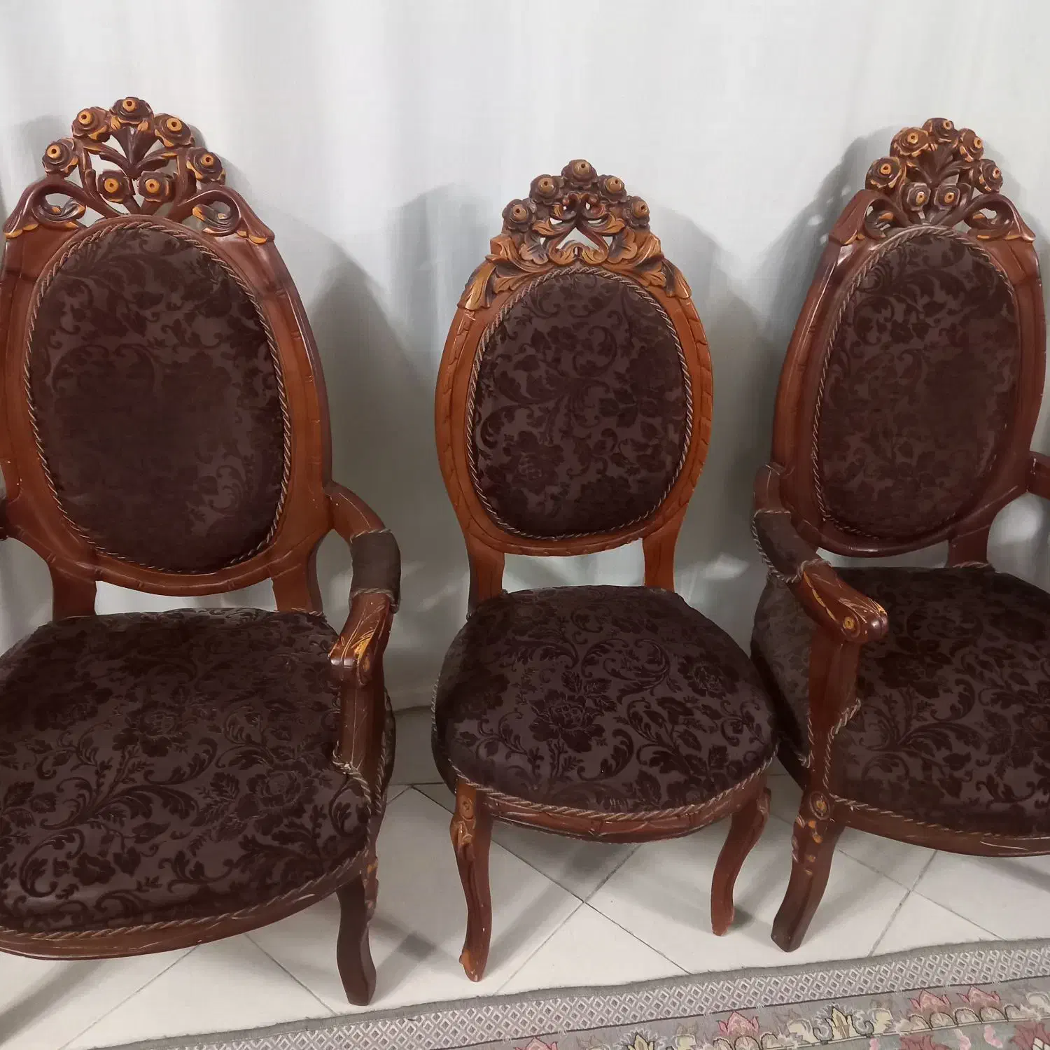 صندلی چوبی بادسته|مبلمان خانگی و میز عسلی|اصفهان, سرچشمه|دیوار