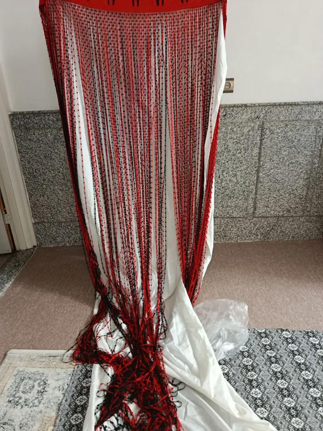 پرده حالت سنتی و بسیار شیک و زیبا|پرده، رانر، رومیزی|قم, شهرک سازمان آب|دیوار