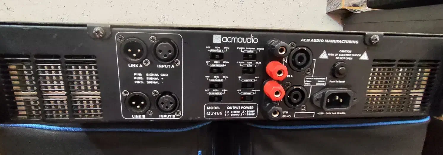 آمپلی فایر ای سی ام 2400. دایناکورد ای وی آف بی تی|صوتی و تصویری|شیراز, هفت تنان|دیوار