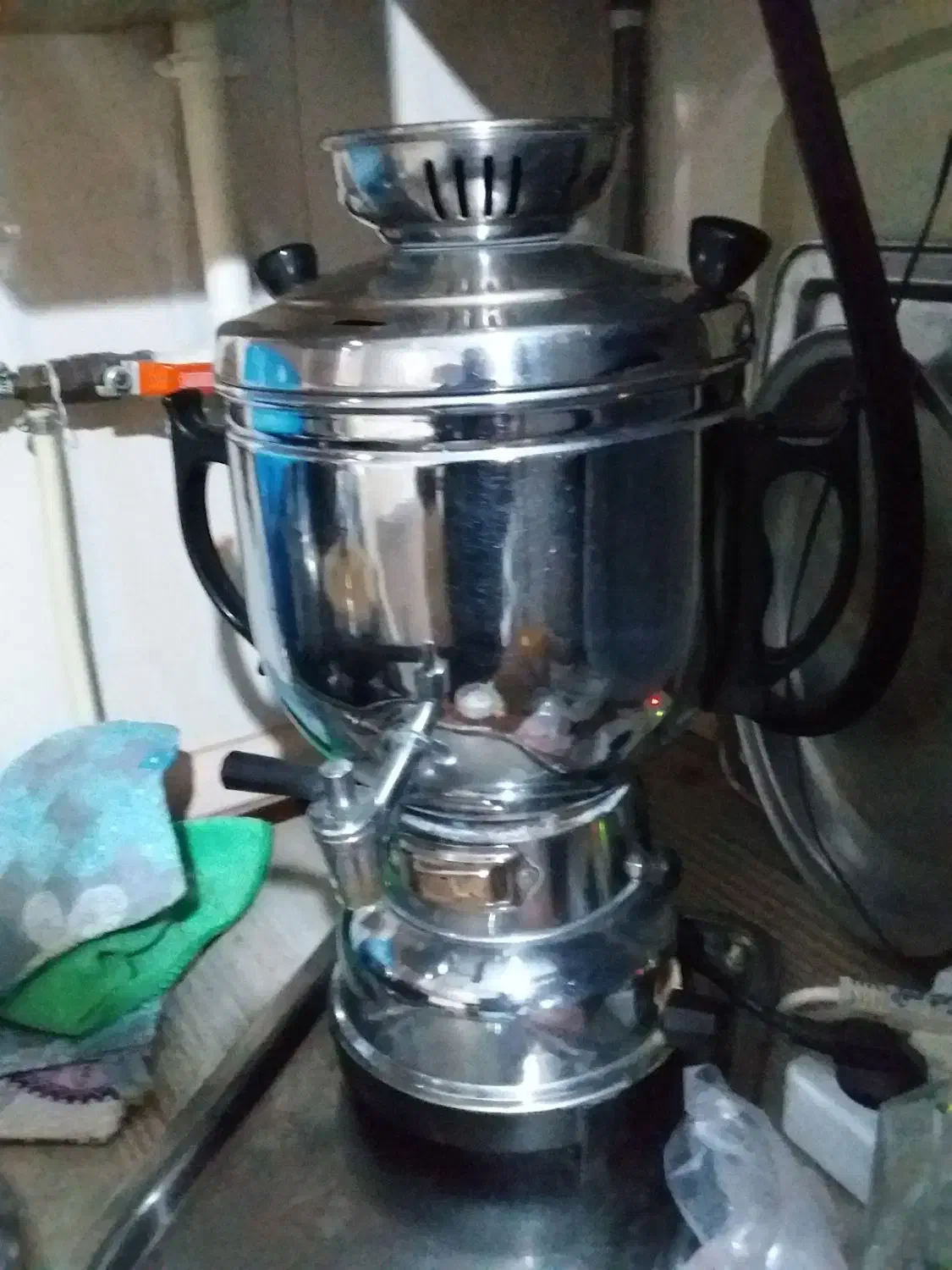 سماورگازی|سماور، چای‌ساز، قهوه‌ساز|بهار, |دیوار