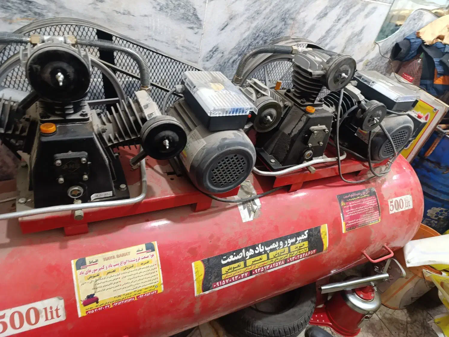 پمپ باد ۵۰۰ لیتری|ابزارآلات|مشهد, پورسینا|دیوار