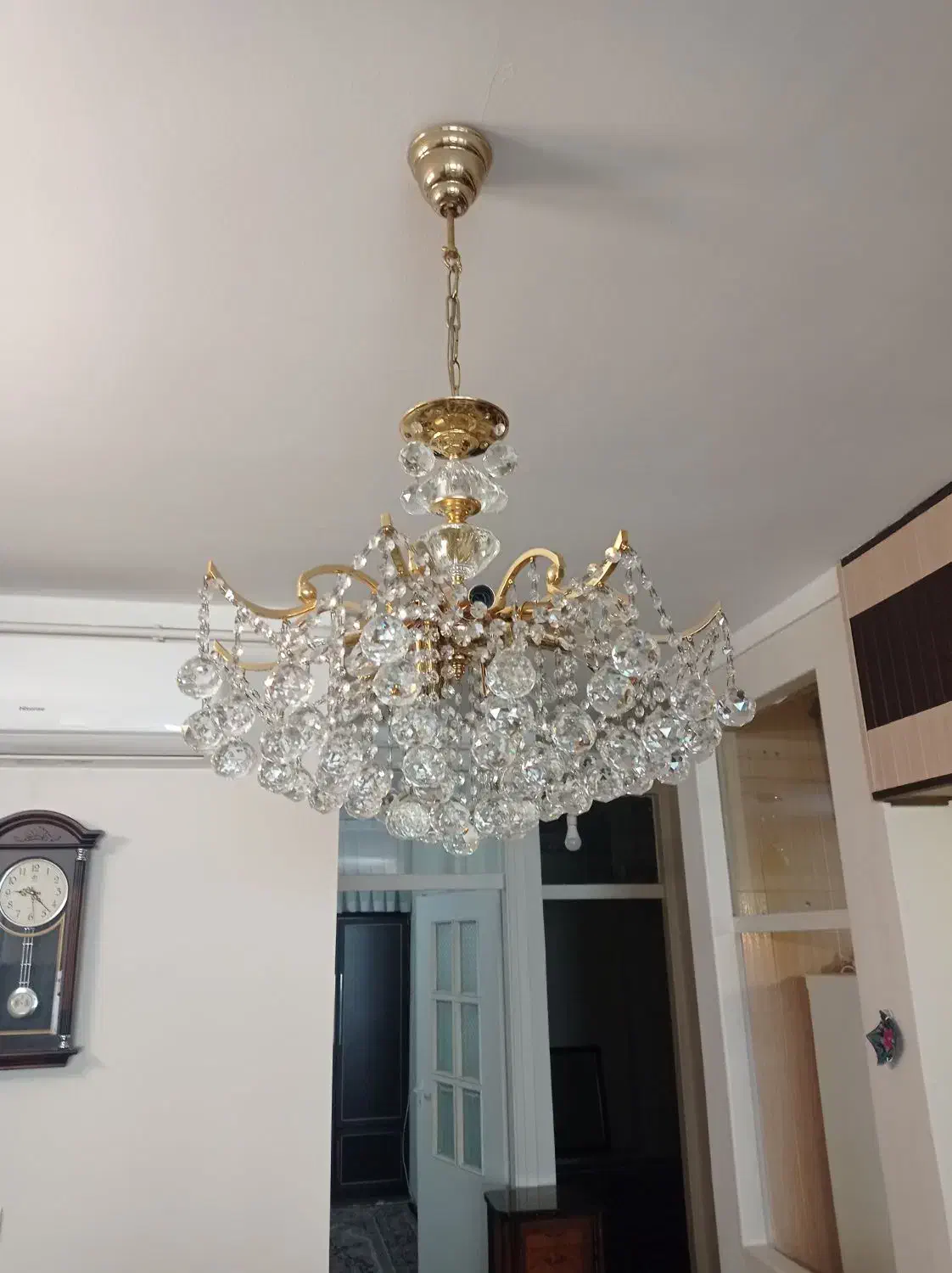 لوستر کریستالی|لوستر و چراغ آویز|قزوین, |دیوار