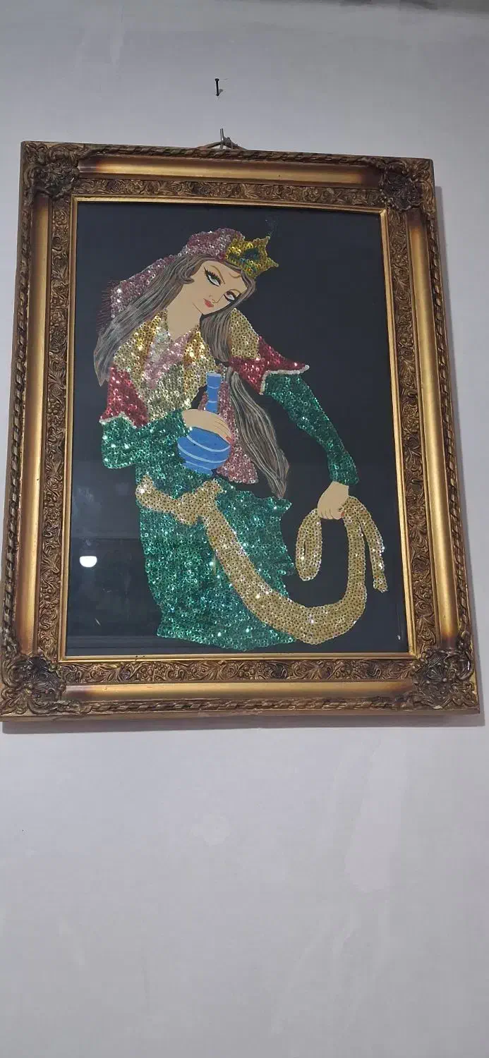 تابلو پولک دوزی|تابلو، نقاشی، عکس|محمدیه-قزوین, |دیوار