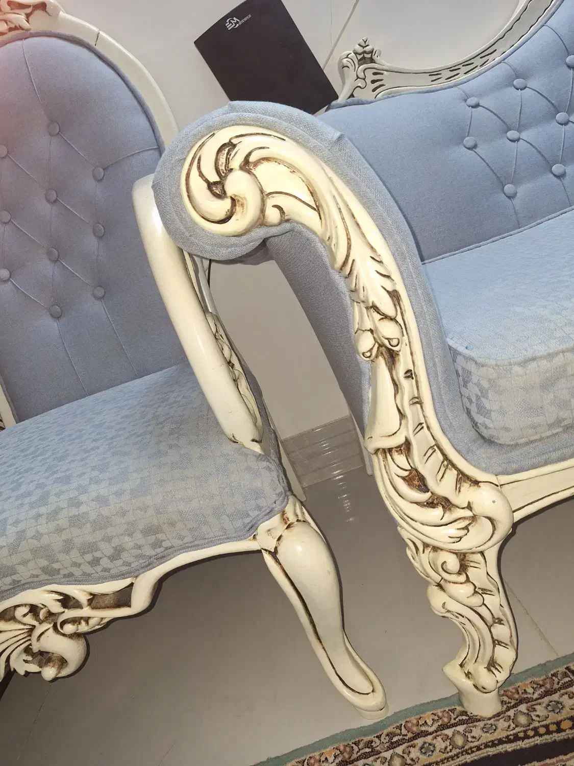 مبلمان هفت نفره استیل همراه با جلومبلی  رایگان|مبلمان خانگی و میز عسلی|آق قلا, |دیوار