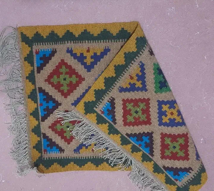 گلیم دست باف|گلیم، جاجیم، گبه|یزد, |دیوار