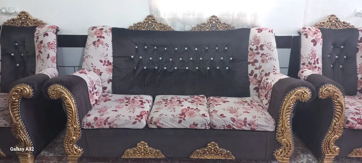 مبل سلطنتی ۷ نفره|مبلمان خانگی و میز عسلی|بروجرد, |دیوار