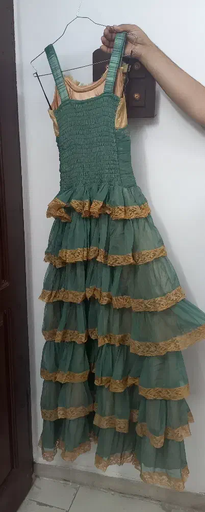 لباس مجلسی  طرح وینتیج سبز-طلایی، خاص و کمیاب|لباس|تهران, والفجر (افسریه)|دیوار