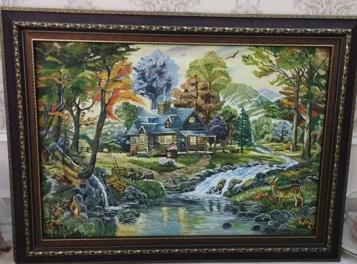 تابلو نقاشی کار دست 70در 80 بزرگ وشیک|تابلو، نقاشی، عکس|مشهد, رضاشهر|دیوار