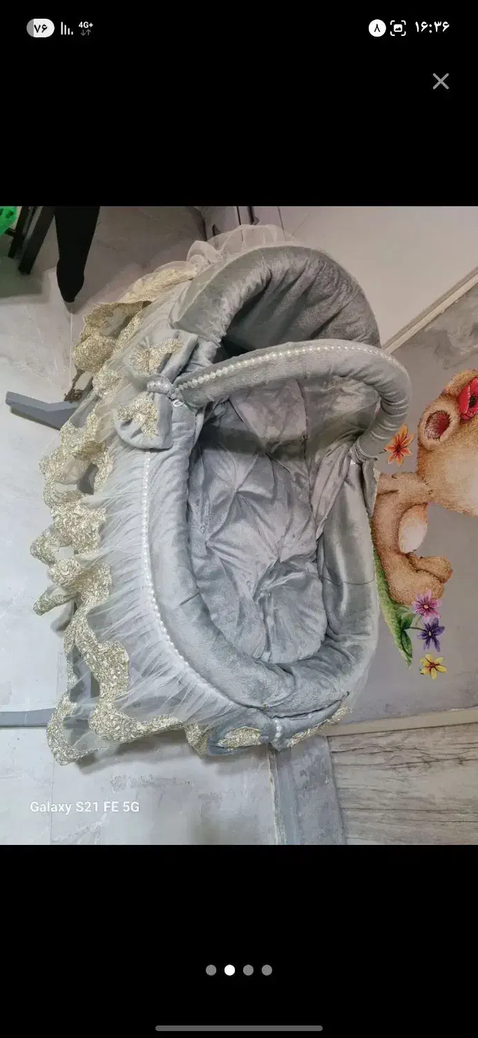 ست شیک نوزاد طوسی طلایی|اسباب و اثاث بچه|قزوین, |دیوار