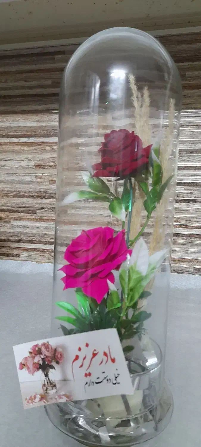 گل رز درون شیشه|گل مصنوعی|مشهد, جوادیه|دیوار