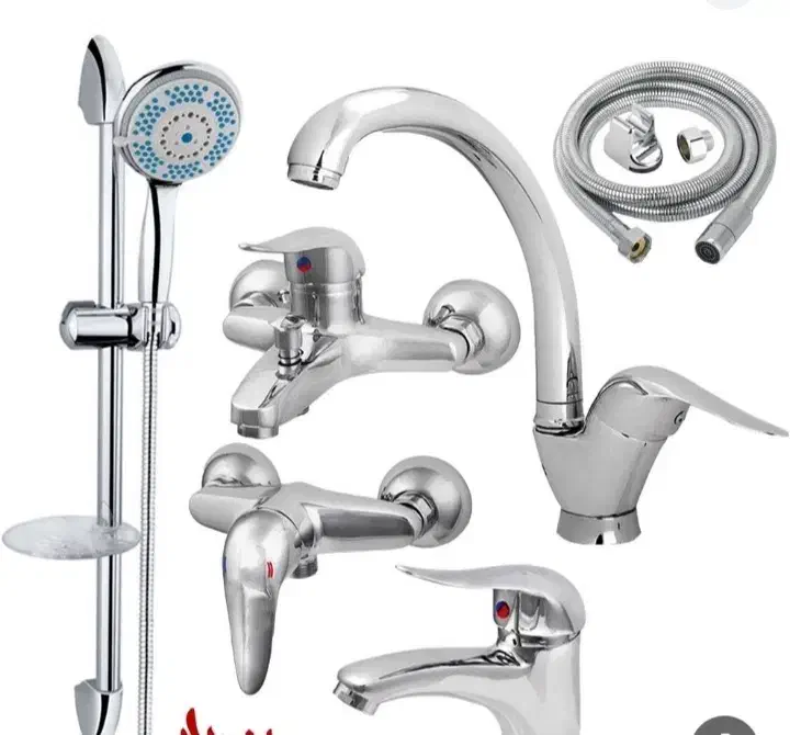 انواع شیرالات اهرمی .لوله اتصالات|لوازم سرویس بهداشتی|کنگاور, |دیوار