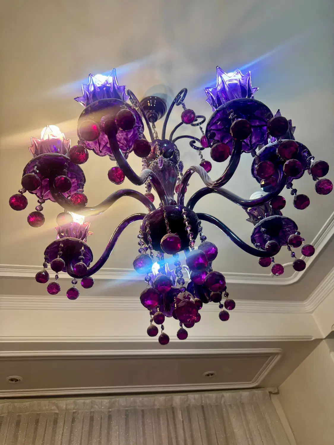 لوستر کریستالی ۸ شاخه|لوستر و چراغ آویز|تبریز, |دیوار