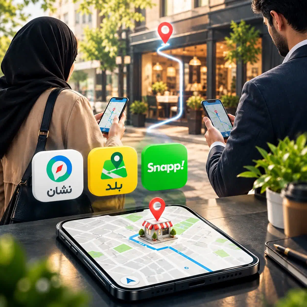 تبلیغات ثبت لوکیشن اسنپ،نشان، بلد، فقط980+دائمی|خدمات رایانه‌ای و موبایل|کرج, عظیمیه|دیوار