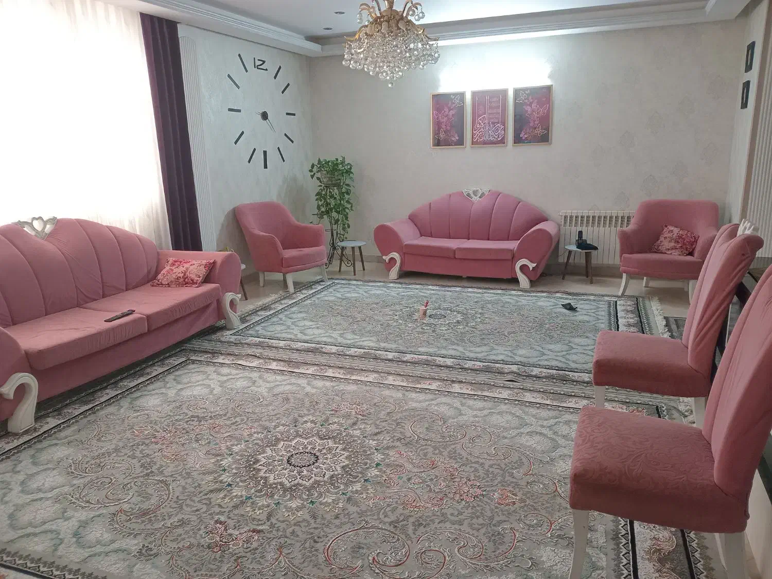 مبل 9نفره  سالم|مبلمان خانگی و میز عسلی|مشهد, چهارچشمه|دیوار