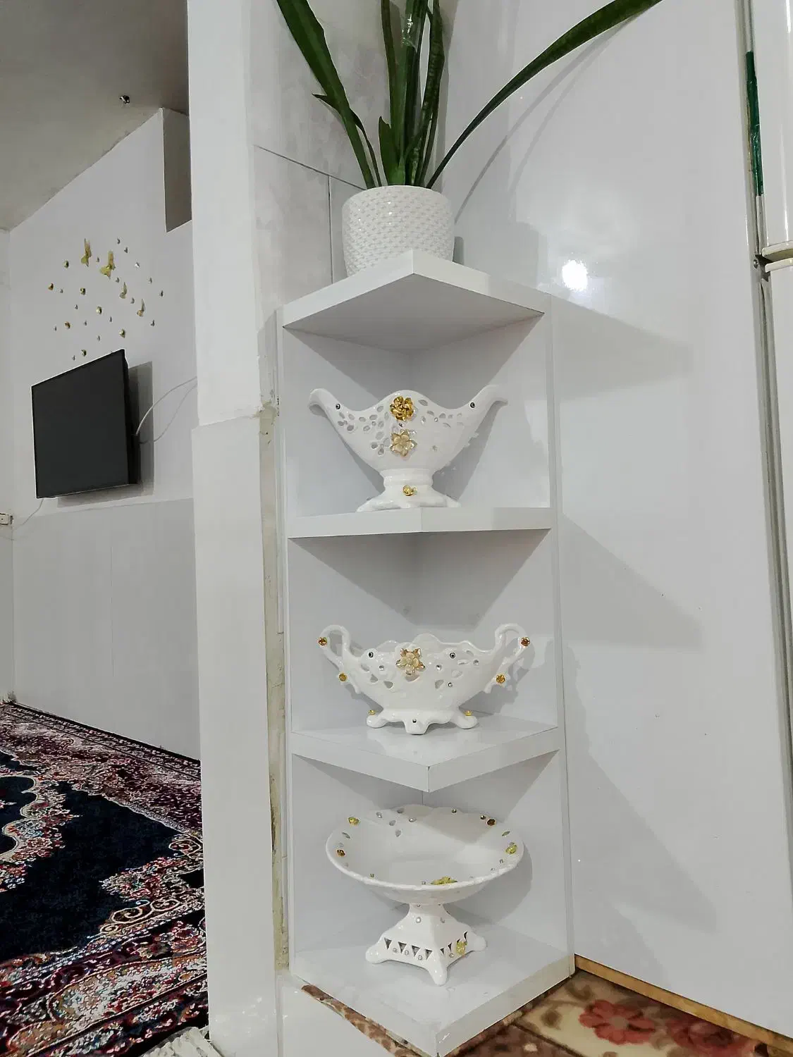 باکس|کتابخانه، شلف، قفسههای دیواری|دورود, |دیوار